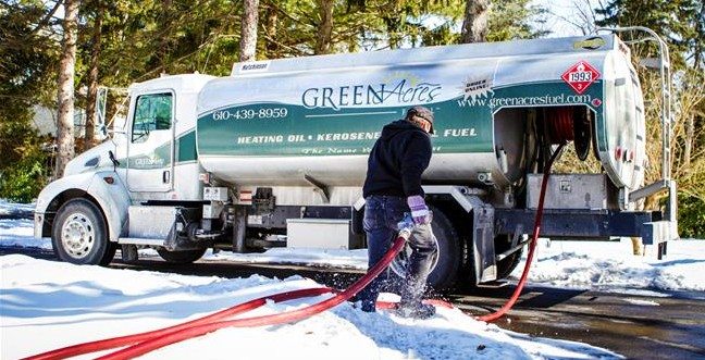 Green Acres Fuel delivery truck.